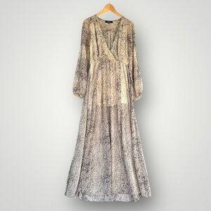 🎉5 for $45🎉 Aakaa dress maxi long size L animal print